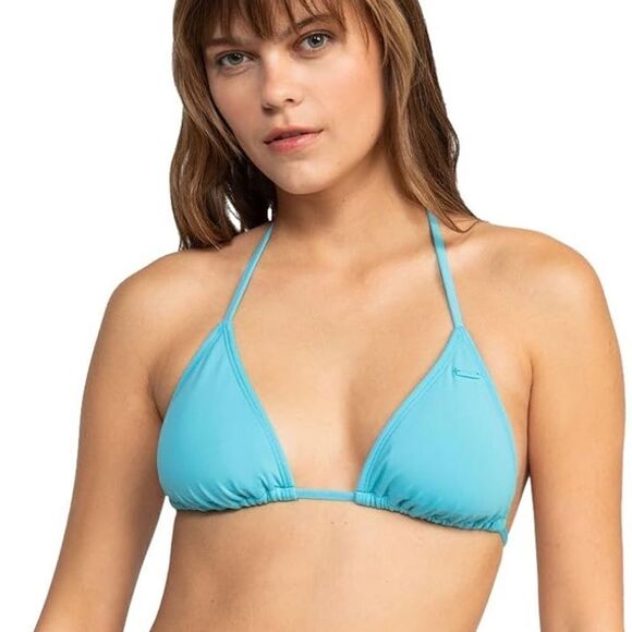 2 Piece Electric Blue Roxy Complete Triangle Bikini Set Swim Suit Set - Picture 7 of 9